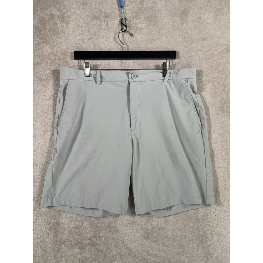 Vineyard Vines Bleeker Shorts Mens 35 Gray Performance Stretch Golf Chino